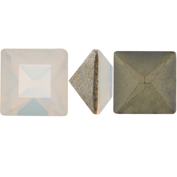 Dreamtime Crystal 4401 Square Fancy Stone White Opal 4mm