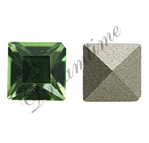 Dreamtime Crystal 4401 Square Fancy Stone Chrysolite 4mm