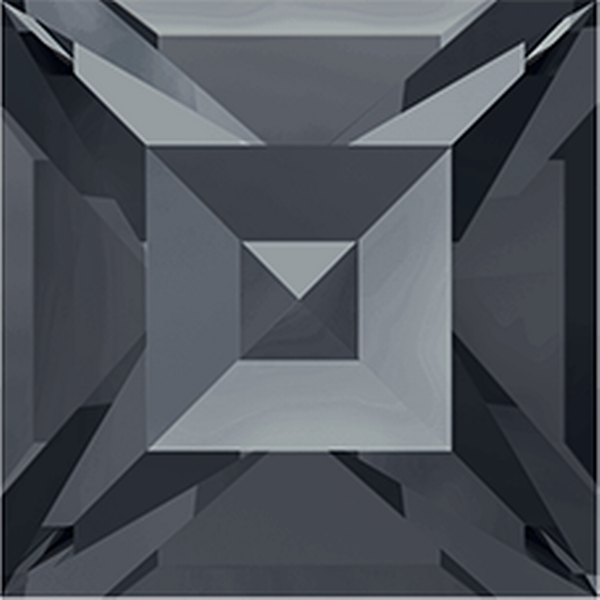 Dreamtime Crystal DC 4428 Square Fancy Stone Crystal Silver Night 4mm