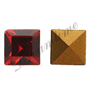 Dreamtime Crystal 4401 Square Fancy Stone Indian Red 4mm