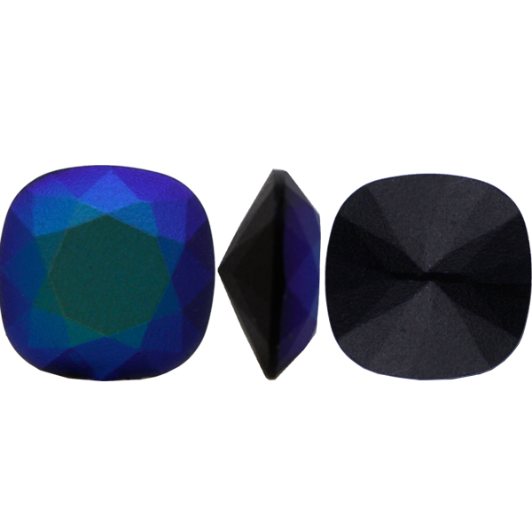 Dreamtime Crystal 4470 Cushion Cut Square Fancy Stone Jet Pastel 12mm