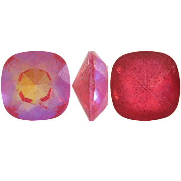 Dreamtime Crystal 4470 Cushion Cut Square Fancy Stone Ultra Ruby AB 8mm