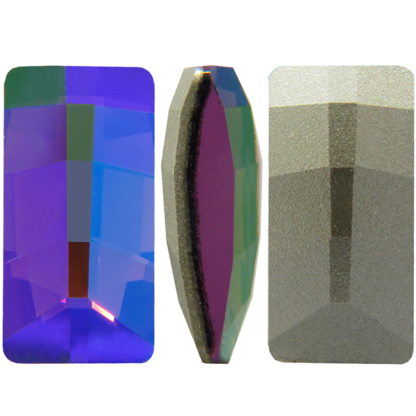 Dreamtime Crystal 4524 Pure Baguette Fancy Stone Amethyst Glacier Blue 23x11mm