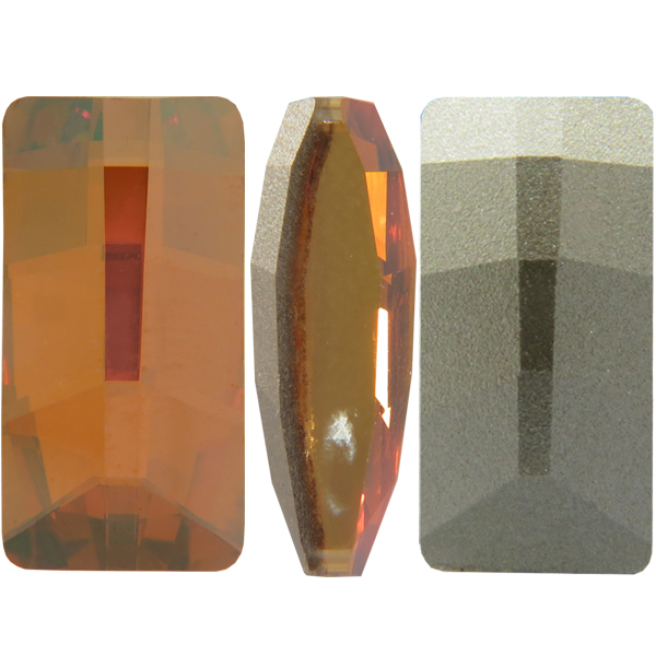 Dreamtime Crystal 4524 Pure Baguette Fancy Stone Crystal Chili Pepper 23x11mm