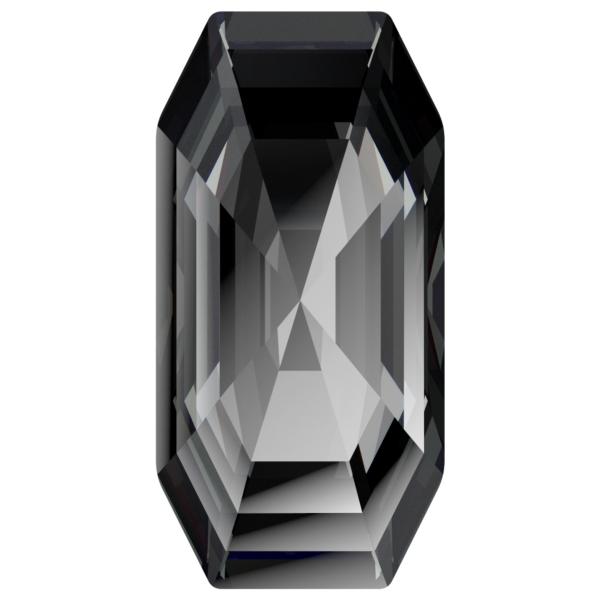 Dreamtime Crystal DC 4595 Elongated Imperial Fancy Stone Crystal Silver Night 20x10mm