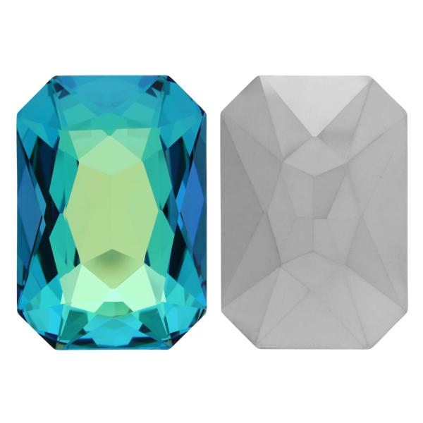 Swarovski 4627 Thin Octagon Fancy Stone Crystal Bermuda Blue 37 x 25.5mm