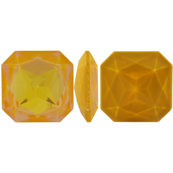 Dreamtime Crystal 4675 Square Octagon Fancy Stone Ultra Citrine AB 23mm