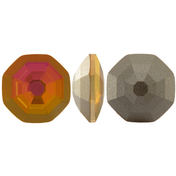 Dreamtime Crystal 4678/G Solaris Fancy Stone, Partly Frosted Mahogany 14mm