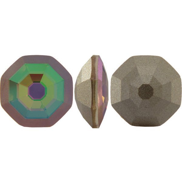 Dreamtime Crystal 4678/G Solaris Fancy Stone, Partly Frosted Crystal Purple Haze 14mm