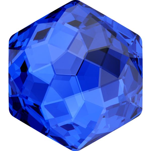 Dreamtime Crystal DC 4683 Thin Hexagon Fancy Stone Majestic Blue 10x11.2mm