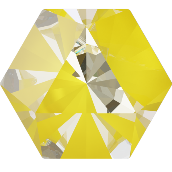 Dreamtime Crystal DC 4699 Prismatic Hexagon Fancy Stone Crystal Sunshine DeLite 20x22.9mm