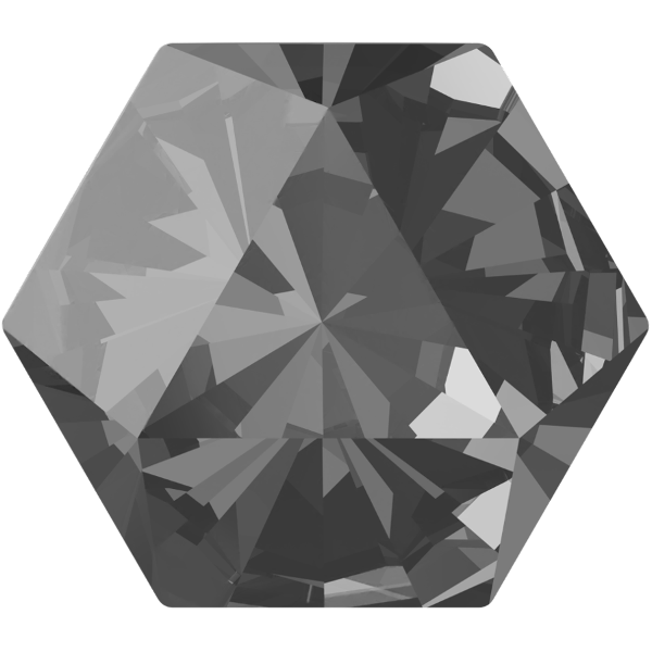 Dreamtime Crystal DC 4699 Prismatic Hexagon Fancy Stone Crystal Silver Night 20x22.9mm