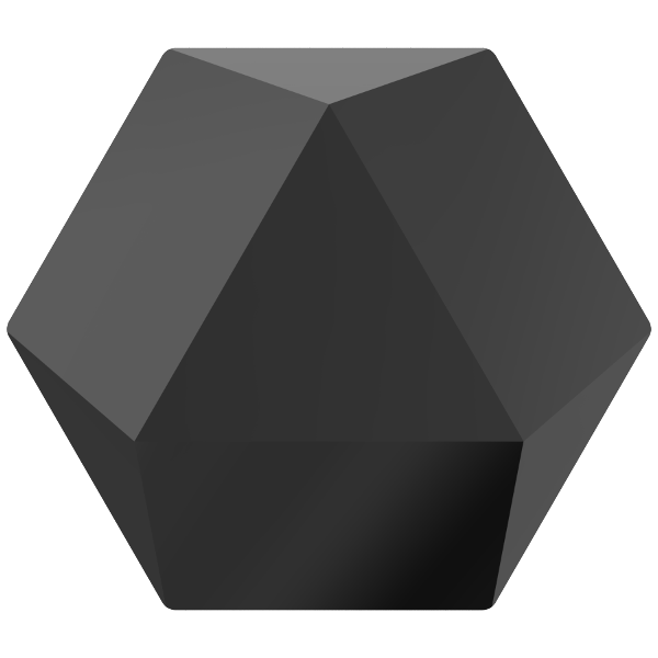 Dreamtime Crystal DC 4699 Prismatic Hexagon Fancy Stone Jet 20x22.9mm