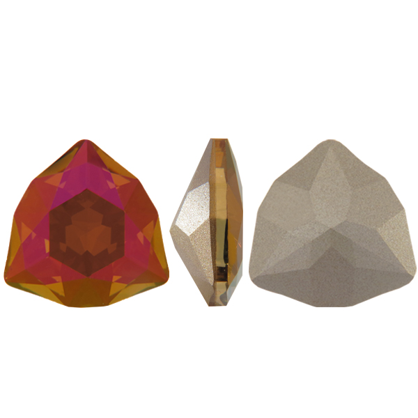 Dreamtime Crystal 4706 Trilliant Fancy Stone Mahogany 17mm