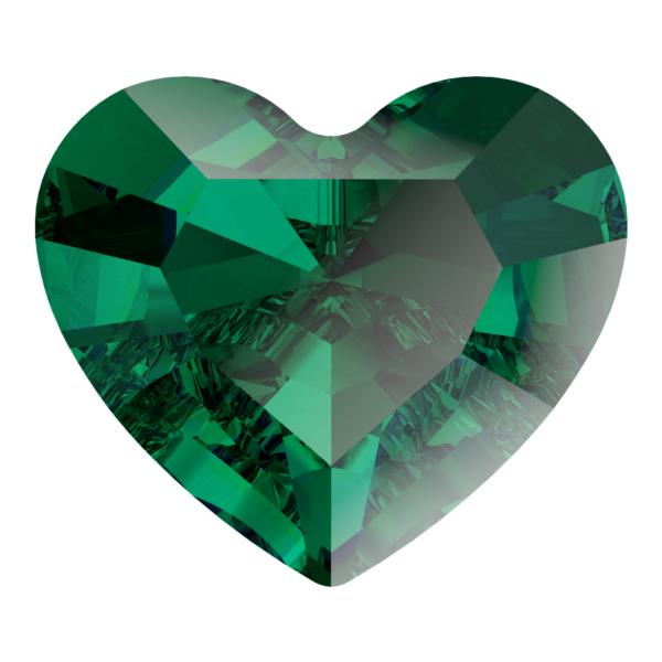 Dreamtime Crystal 4883 Mini Heart Fancy Stone Emerald 3.6x3.1mm
