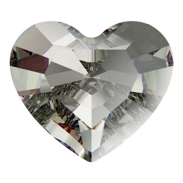 Dreamtime Crystal 4883 Mini Heart Fancy Stone Black Diamond 3.6x3.1mm