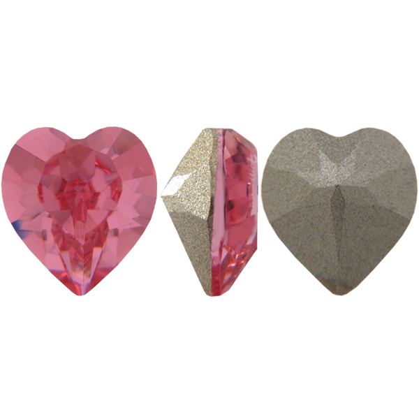 Dreamtime Crystal DC 4884 Heart Fancy Stone Rose 5.5x5mm