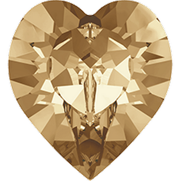 Dreamtime Crystal DC 4884 Heart Fancy Stone Golden Shadow 5.5x5mm