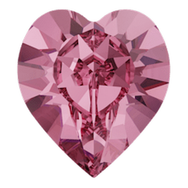 Dreamtime Crystal DC 4884 Heart Fancy Stone Rose 8.8x8mm