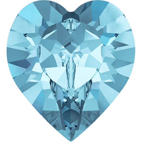 Dreamtime Crystal DC 4884 Heart Fancy Stone Aquamarine 5.5x5mm