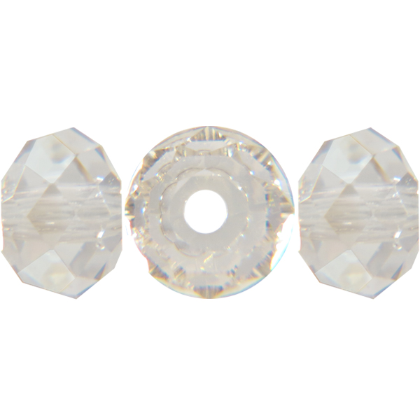 Swarovski 5040 Briolette Bead Crystal Silver Shade 6mm