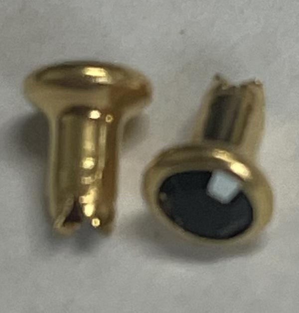 Dreamtime Crystal 53000 Crystal Rivets-ss18-Jet/Gold