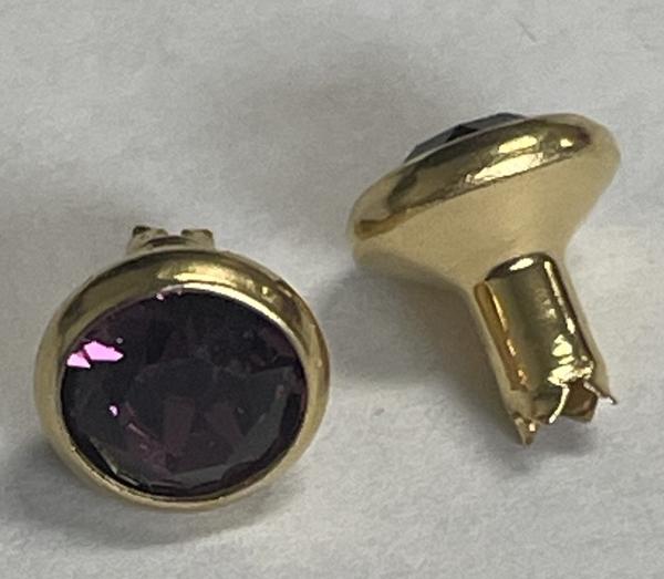 Dreamtime Crystal 53001 Crystal Rivet ss29 Amethyst/Gold