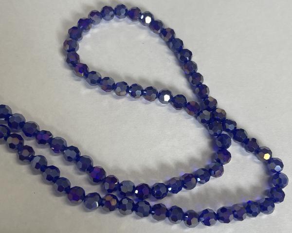Spark Round Beads Cobalt AB 6mm