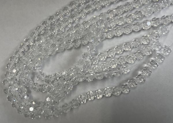 Spark Round Beads Crystal 6mm