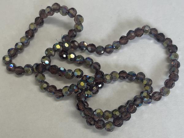 Spark Round Beads Light Amethyst AB 4mm