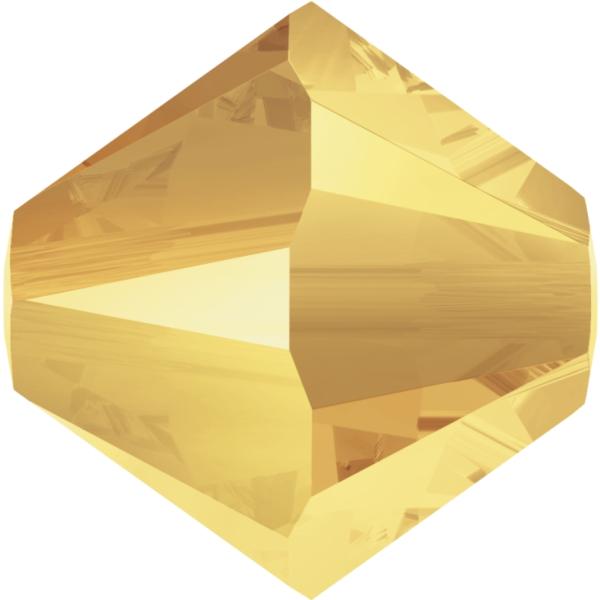 Swarovski 5328 Bicone Beads 6mm Crystal Metallic Sunshine