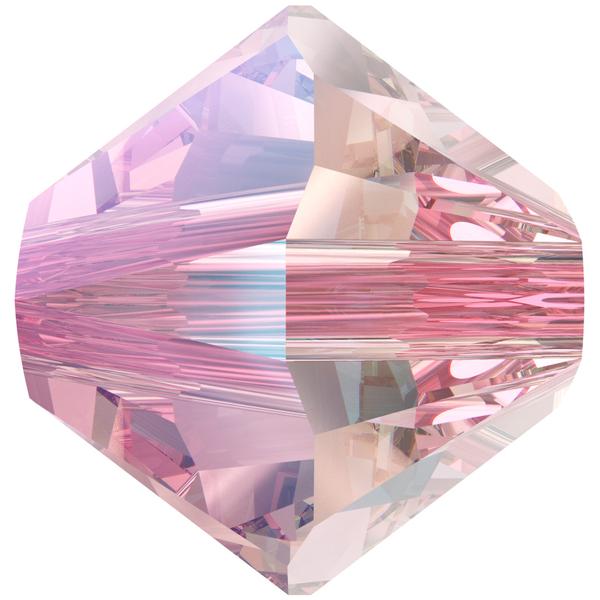 Swarovski 5328 Bicone Bead Light Rose Shimmer 5mm