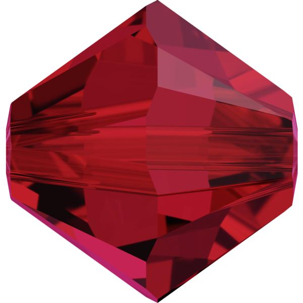 Swarovski 5328 Xilion Bicone Bead Scarlet 3mm