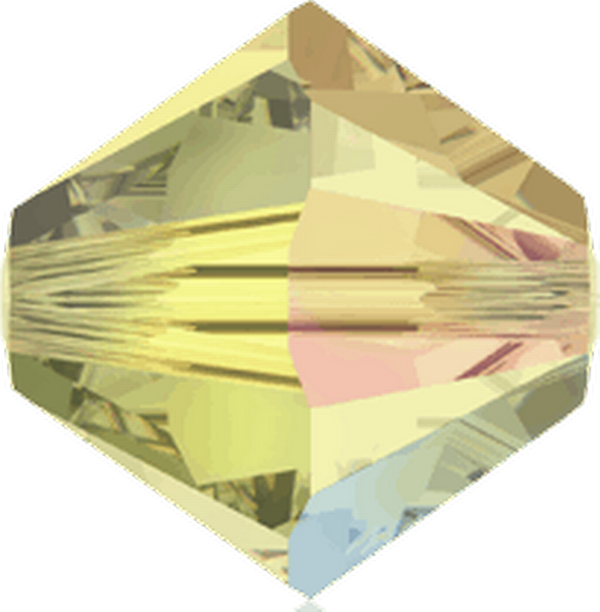 Dreamtime Crystal DC 5328 Bicone Bead Jonquil AB 3mm