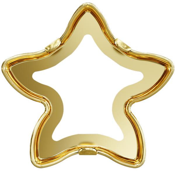 Dreamtime Crystal 4754S Setting for 4754 Starbloom Fancy Stone Gold 18x18.5mm
