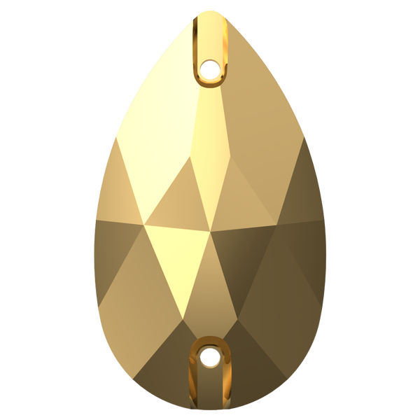 Dreamtime Crystal DC 3230 Drop Sew-on Crystal Aurum 28x17mm