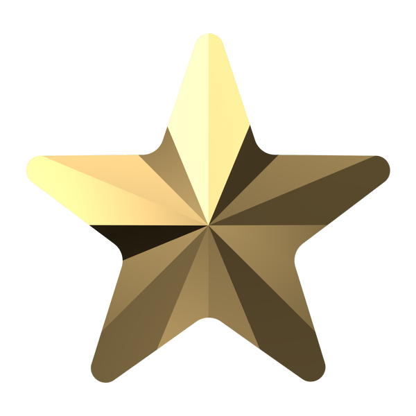 Dreamtime Crystal DC 4745 Star Fancy Stone Crystal Aurum 10mm