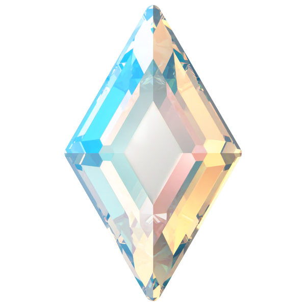 Dreamtime Crystal DC 2773 Diamond Shape Flat Back Crystal Shimmer 9.9x5.9mm