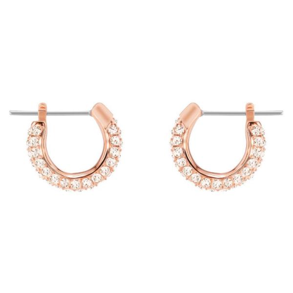 Swarovski Collections Stone Pierced Earrings, Small, Pink, Rose gold plating