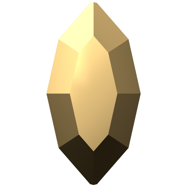 Dreamtime Crystal DC 2200 Navette Flat Back Crystal Aurum 4x2mm