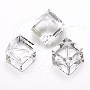 Swarovski 5600 Diagonal Cube Bead Crystal 8mm