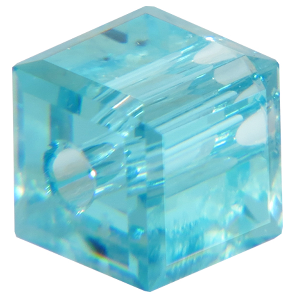 Swarovski 5601 Cube Bead Light Turquoise 4mm