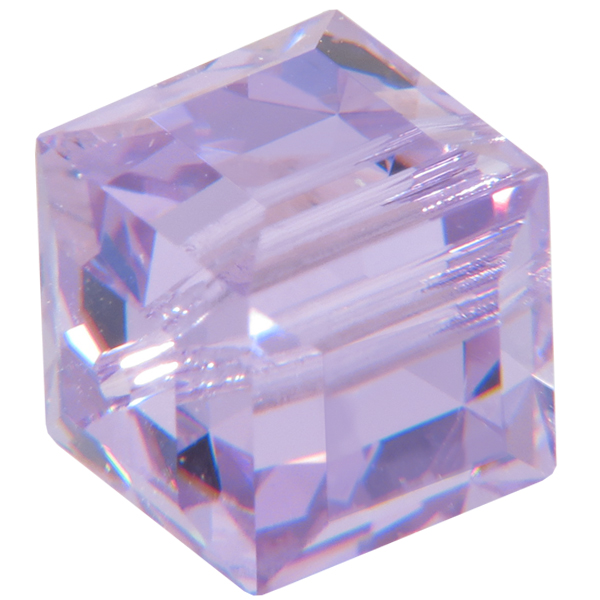 Dreamtime Crystal DC 5601 Cube Bead Violet 4mm
