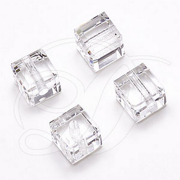 Dreamtime Crystal DC 5601 Cube Beads 8mm Crystal