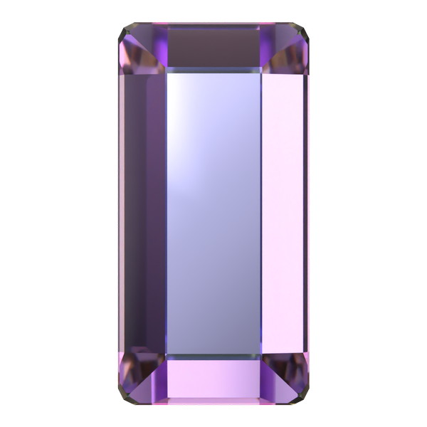 Dreamtime Crystal DC 2510 Baguette Flat Back Crystal Vitrail Light 3.7x1.9mm