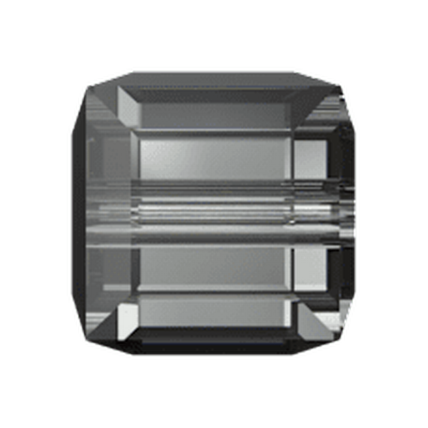 Dreamtime Crystal DC 5601 Cube Beads 4mm Silver Night