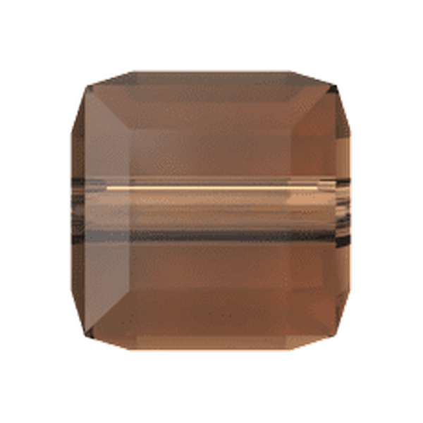 Dreamtime Crystal DC 5601 Cube Beads 4mm Smoked Topaz