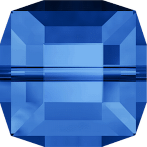 Dreamtime Crystal DC 5601 Cube Bead Sapphire 6mm