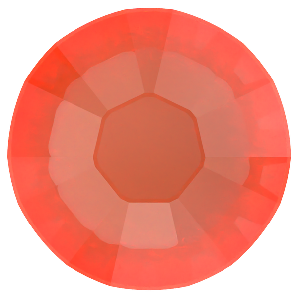 Swarovski 2078 XIRIUS Rose Hotfix Crystal Orange Ignite (Hotfix Transparent) SS34