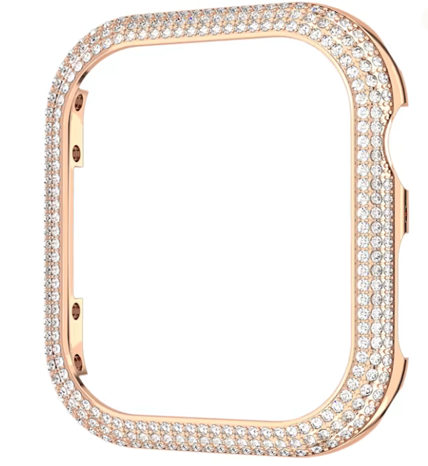 Swarovski Collections: Sparkling case For Apple Watch&reg; Series 7, 41 mm, Rose gold tone